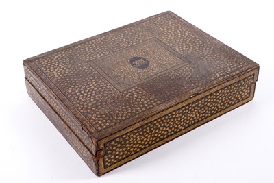 Lot 471 - A 19th Century Chinese lacquered games box