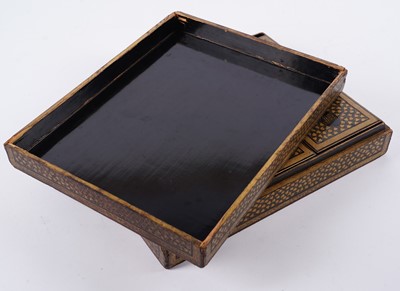 Lot 471 - A 19th Century Chinese lacquered games box