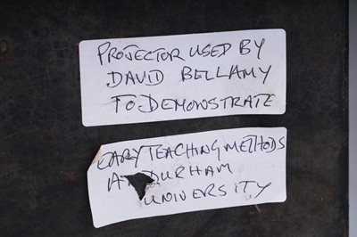 Lot 457 - A large collection of early 20th Century glass Magic Lantern slides; and a ‘Optiscope’ projector