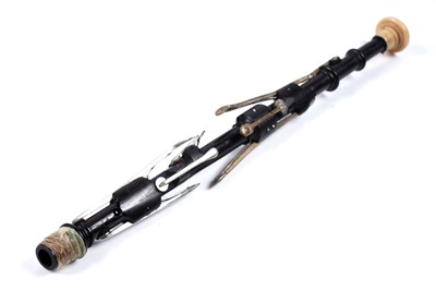 Lot 39 - A Blackwood chanter; and a set of drones