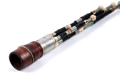 Lot 39 - A Blackwood chanter; and a set of drones