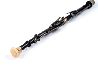 Lot 39 - A Blackwood chanter; and a set of drones