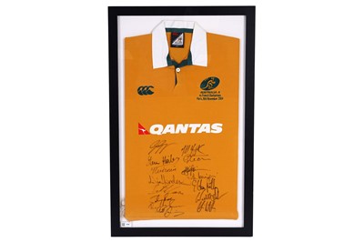 Lot 416 - A signed Australia rugby shirt