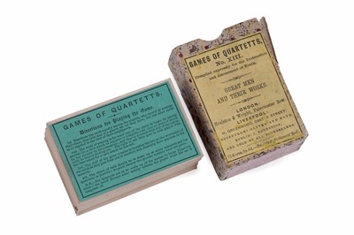 Lot Mid-19th Century Games Of Quartetts No. XIII