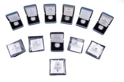 Lot 142 - A selection of Queen Elizabeth II silver proof one-pound coins