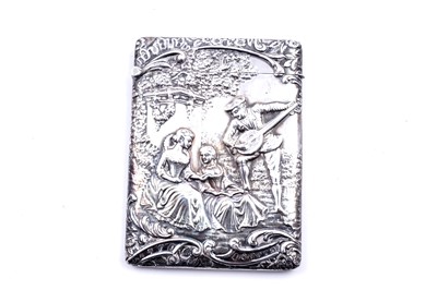 Lot 361 - An Edwardian silver calling card case