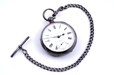 Lot 320 - A Victorian silver cased pocket watch by Samuel Leventhal of Middlesborough