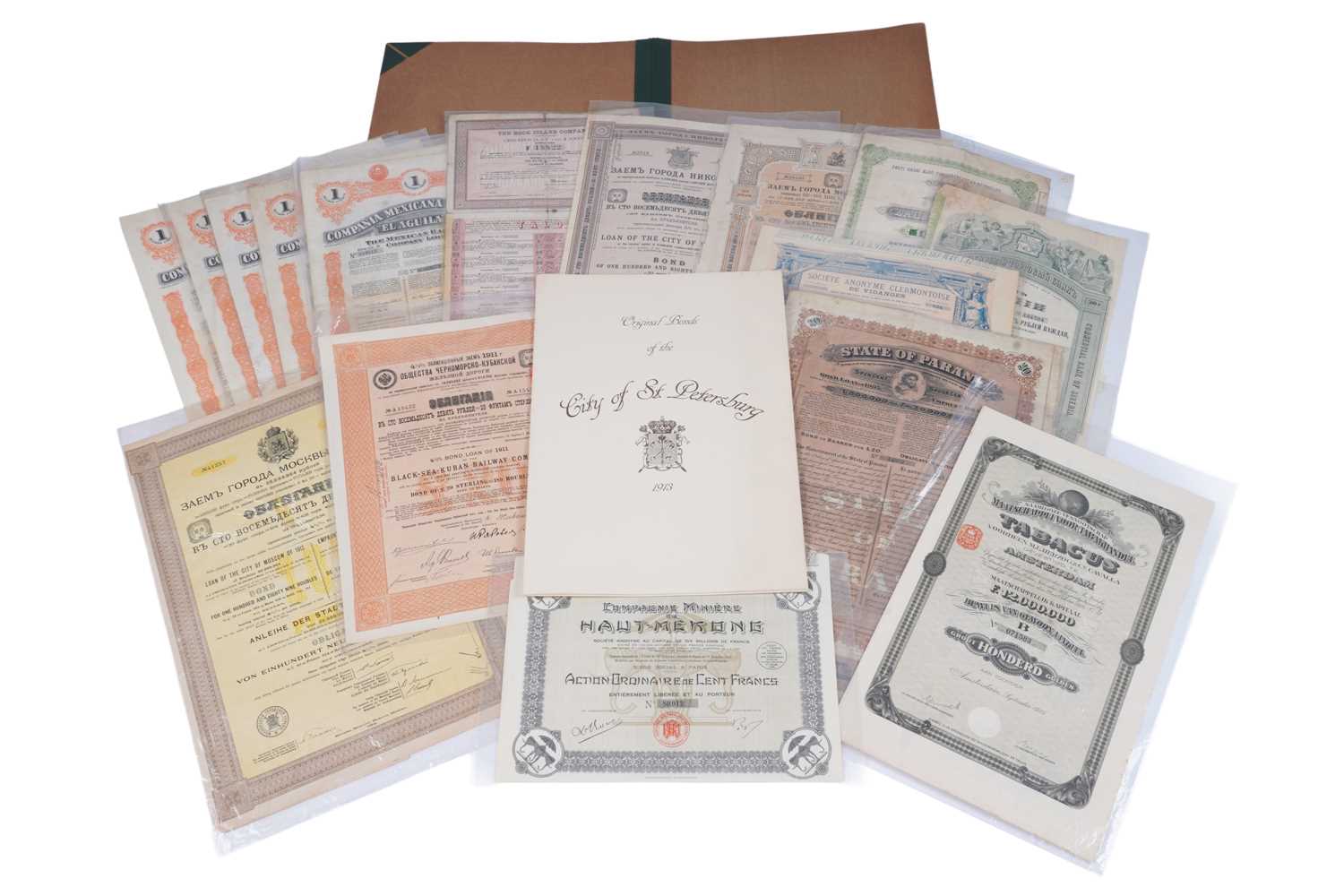 Lot 473 - Scripophily: a collection of early 20th Century bonds