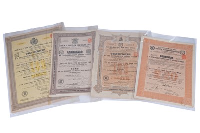Lot 473 - Scripophily: a collection of early 20th Century bonds
