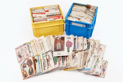 Lot 592 - Three boxes of vintage dress patterns