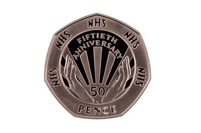Lot 4 - Royal Mint Queen Elizabeth II 50 Years of the NHS fifty-pence coins