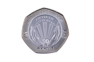 Lot 4 - Royal Mint Queen Elizabeth II 50 Years of the NHS fifty-pence coins
