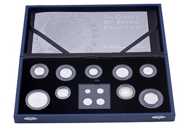 Lot 11 - Royal Mint Queen Elizabeth II Silver the Queens 80th Birthday Collection