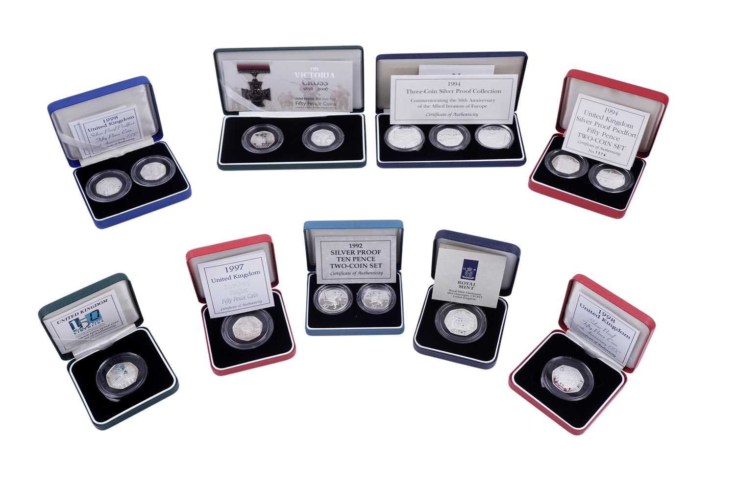 Lot 18 - Royal Mint Queen Elizabeth II silver proof coins