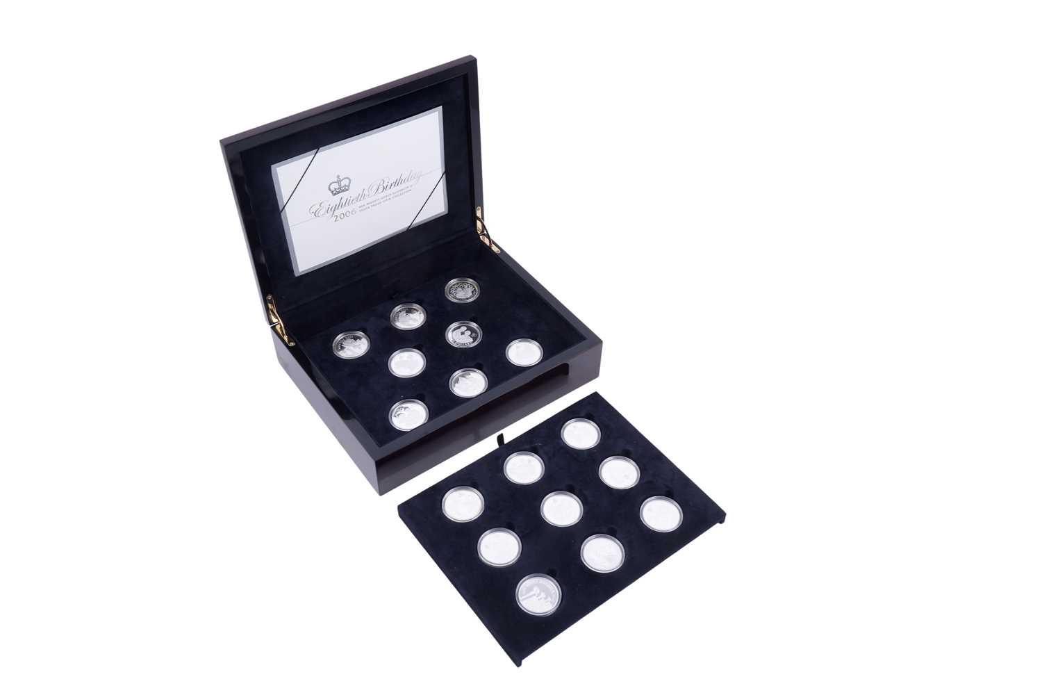 Lot 25 - Royal Mint Queen Elizabeth II Silver Proof 80th Birthday Fifteen-Coin Set