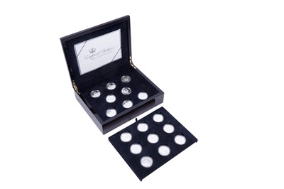 Lot 25 - Royal Mint Queen Elizabeth II Silver Proof 80th Birthday Fifteen-Coin Set