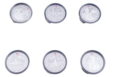 Lot 26 - Royal Mint Queen Elizabeth II Silver Proof History Of The Royal Navy Collection Of Eighteen Coins
