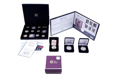 Lot 183 - A selection of silver collector's coins