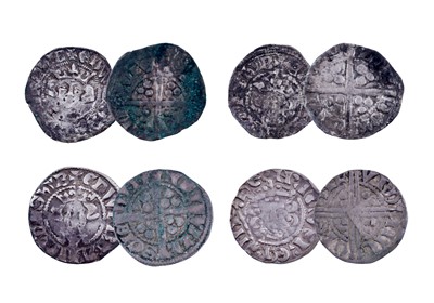 Lot 34 - 13th/14th Century English hammered silver pennies