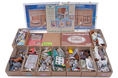 Lot 541 - A large collection of modern doll's house furniture, kits and accessories