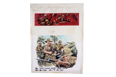 Lot 365 - Original artwork for Battle Picture Library No 270 ‘Wildcat Platoon’