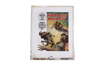 Lot 368 - Original artwork for Battle Picture Library No. 243 ‘Forced March’