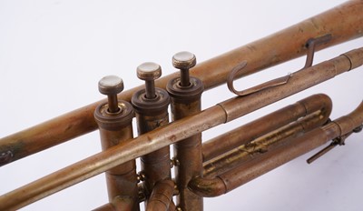 Lot 18 - Two trumpets; and a bugle