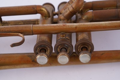 Lot 18 - Two trumpets; and a bugle