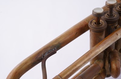 Lot 18 - Two trumpets; and a bugle