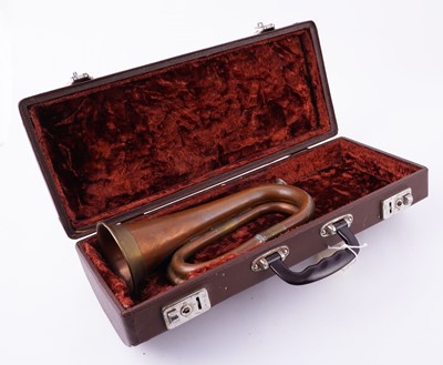 Lot 18 - Two trumpets; and a bugle