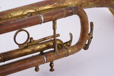 Lot 18 - Two trumpets; and a bugle