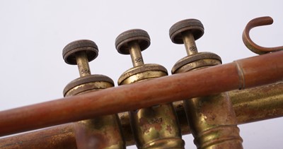 Lot 18 - Two trumpets; and a bugle
