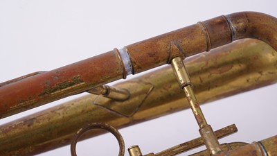 Lot 18 - Two trumpets; and a bugle