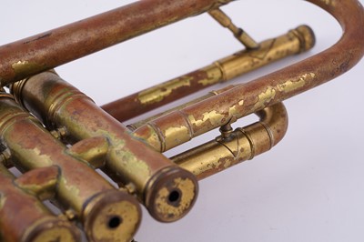 Lot 18 - Two trumpets; and a bugle