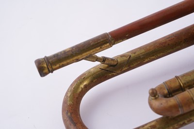 Lot 18 - Two trumpets; and a bugle