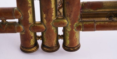 Lot 18 - Two trumpets; and a bugle