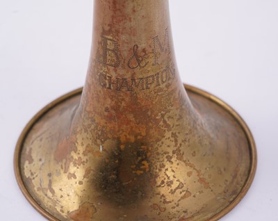 Lot 18 - Two trumpets; and a bugle