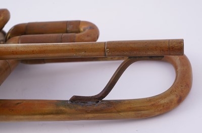 Lot 18 - Two trumpets; and a bugle