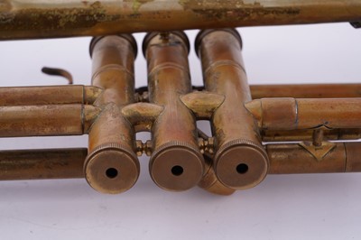 Lot 18 - Two trumpets; and a bugle
