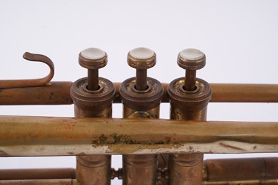 Lot 18 - Two trumpets; and a bugle