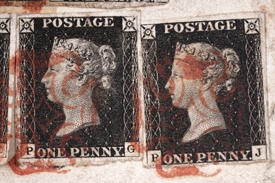 Lot 422 - Queen Victoria 1840 1d. black cover