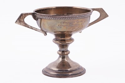 Lot 337 - A 1930s silver snooker trophy cup
