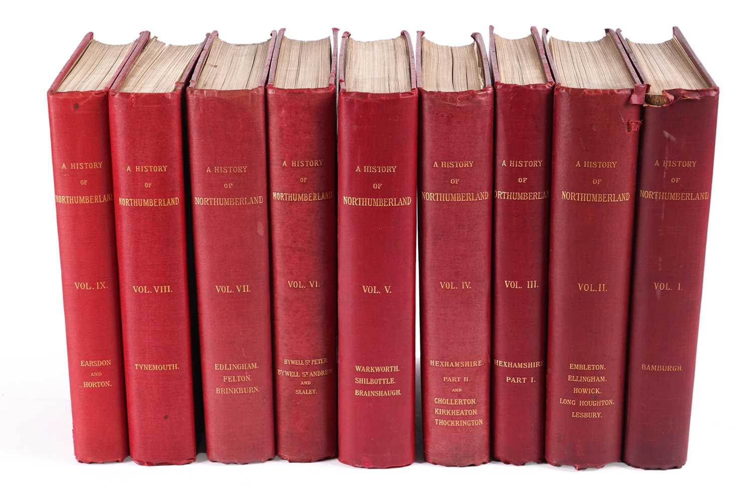 Lot 441 - Nine volumes of the History Of Northumberland