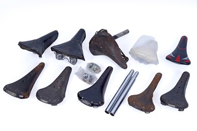 Lot 615 - Vintage bicycle saddles