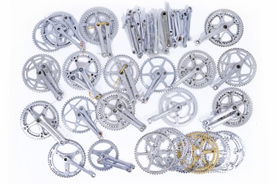 Lot 616 - Vintage and modern bicycle chainsets and rings cranks