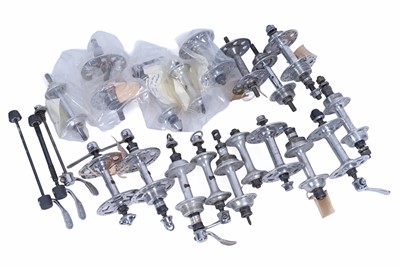 Lot 618 - Wheel hubs and skewers by Campagnolo
