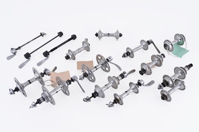 Lot 618 - Wheel hubs and skewers by Campagnolo