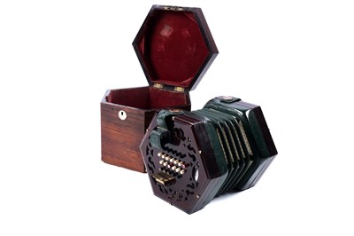 Lot 7 - A Wheatstone 48-key English system concertina