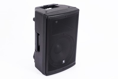 Lot 580 - A Stagg AS12B Active Speaker; and radio mics