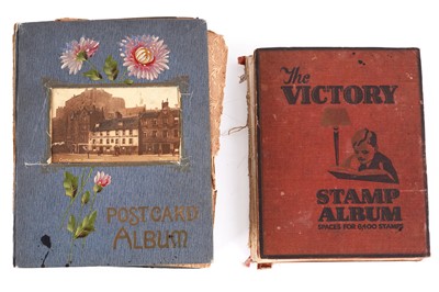 Lot 429 - A collection of postcards and stamps